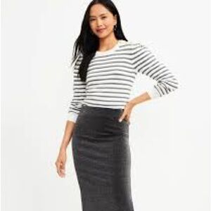 Loft Shimmer Midi Skirt NWOT Large